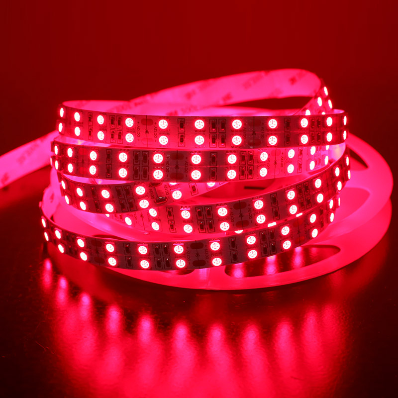 5050 Double Row Bright Deep Red Light 660nm LED Strip